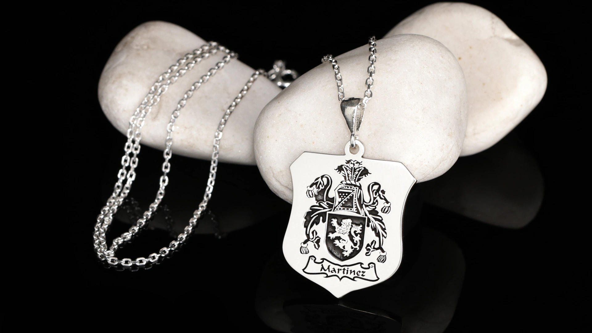 Crest Pendant - Coat of Arms Pendant - Personalized Jewelry - Shield